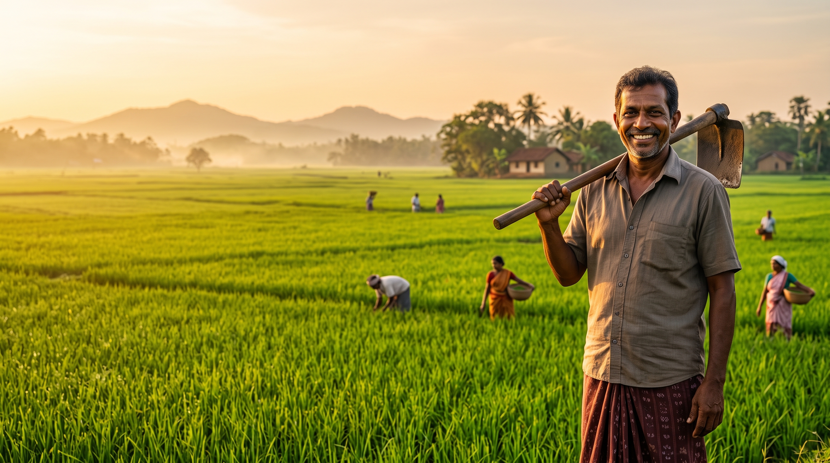 Happy Sri Lankan Farmer